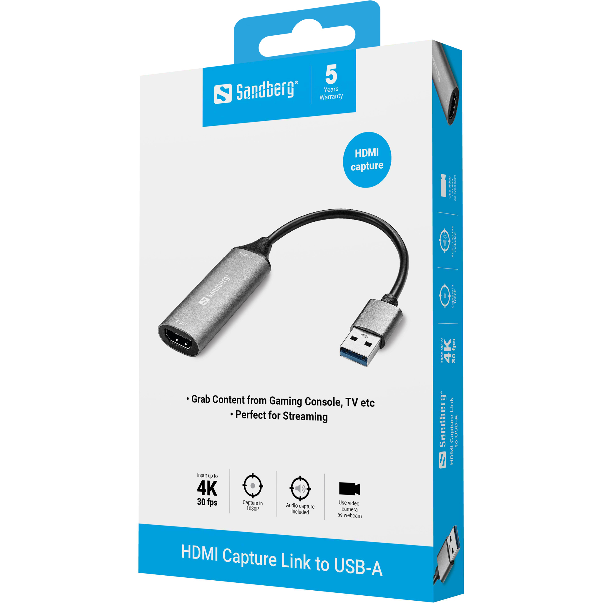 SANDBERG HDMI Capture Link to USB