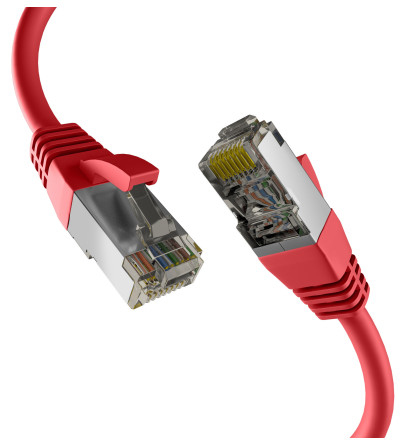 EFB RJ45 Patchkabel S/FTP PIMF Cat8.1 3.00m rot