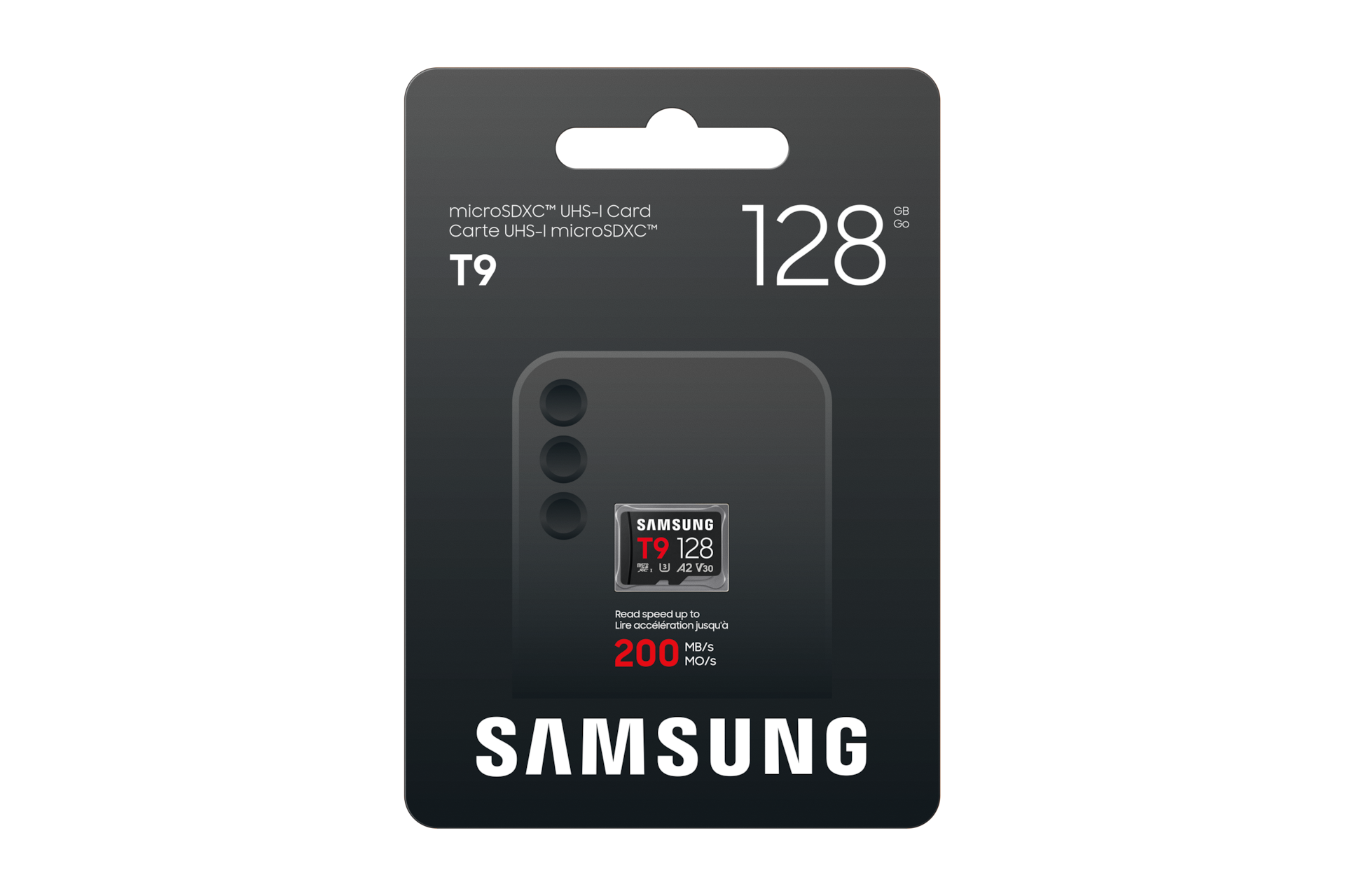 SAMSUNG T9 microSD Speicherkarte 128GB bis zu 200 MB/s Lesen und 130 MB/s Schreiben