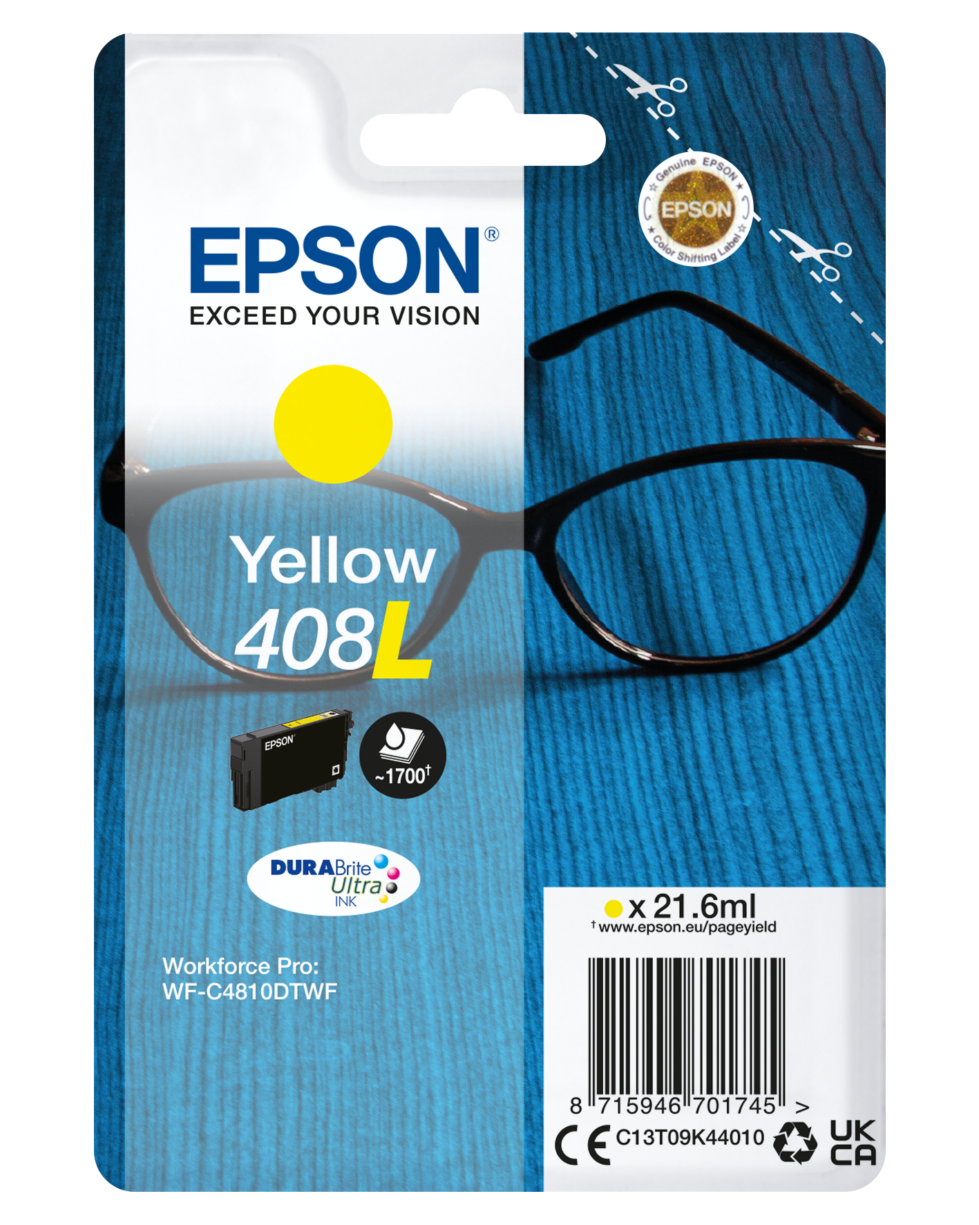 EPSON 408L/T09K4 (Brille) gelb Druckerpatrone