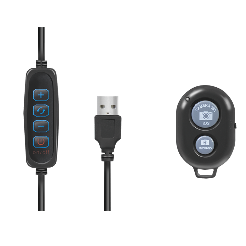 Logilink Smartphone-Ringlicht-Stativ m. Fernauslöser,DM 25cm