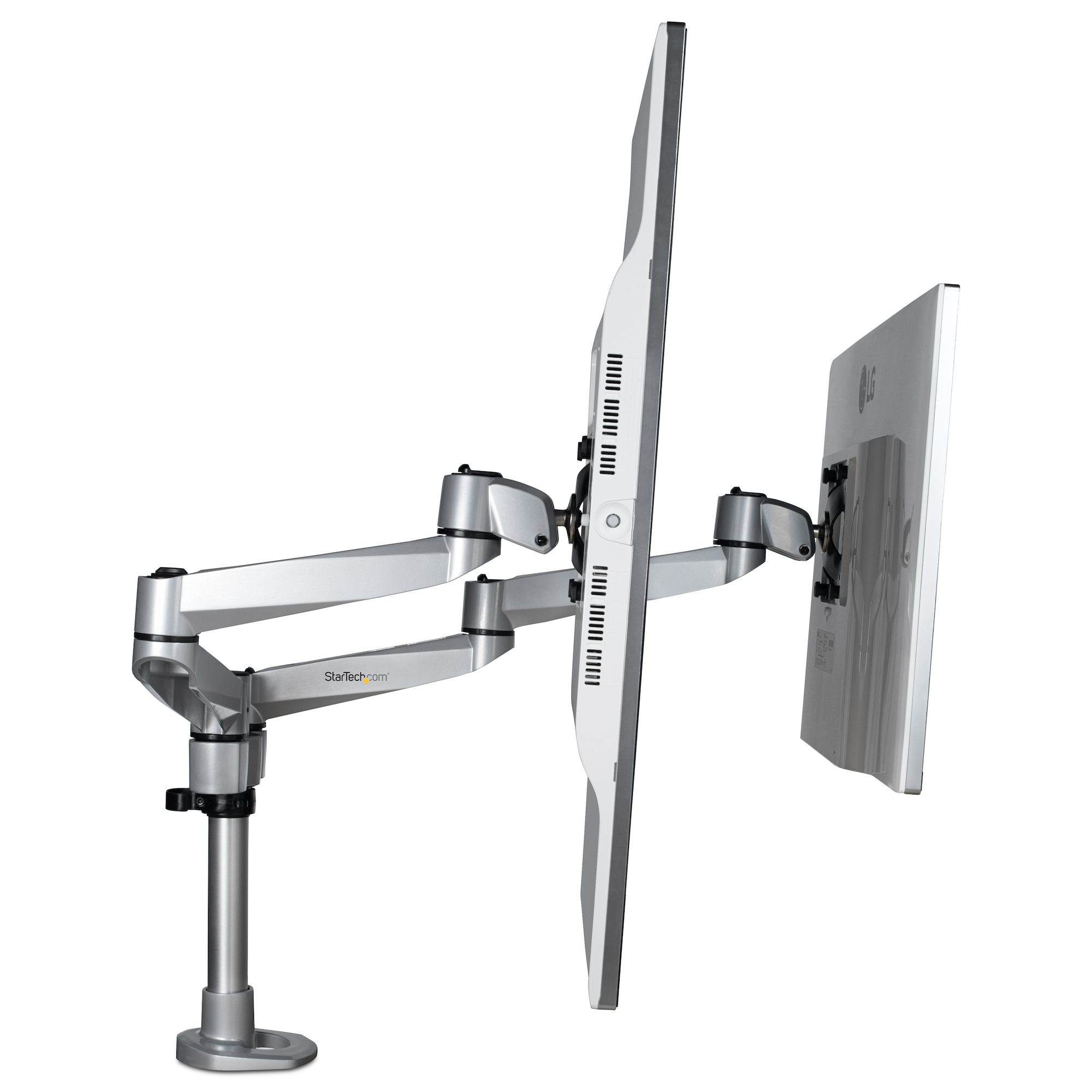 DESK MOUNT DUAL MONITOR ARM .