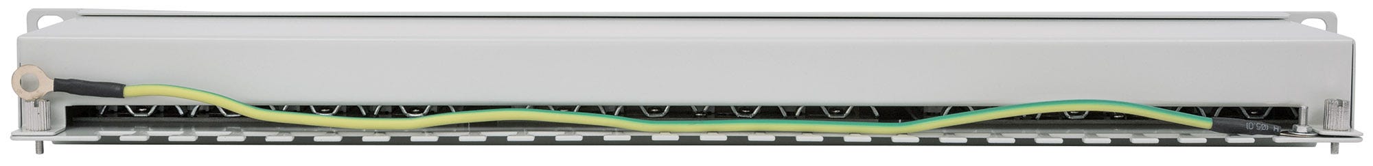 INTELLINET 24-Port Cat6a Patchpanel FTP 1HE grau