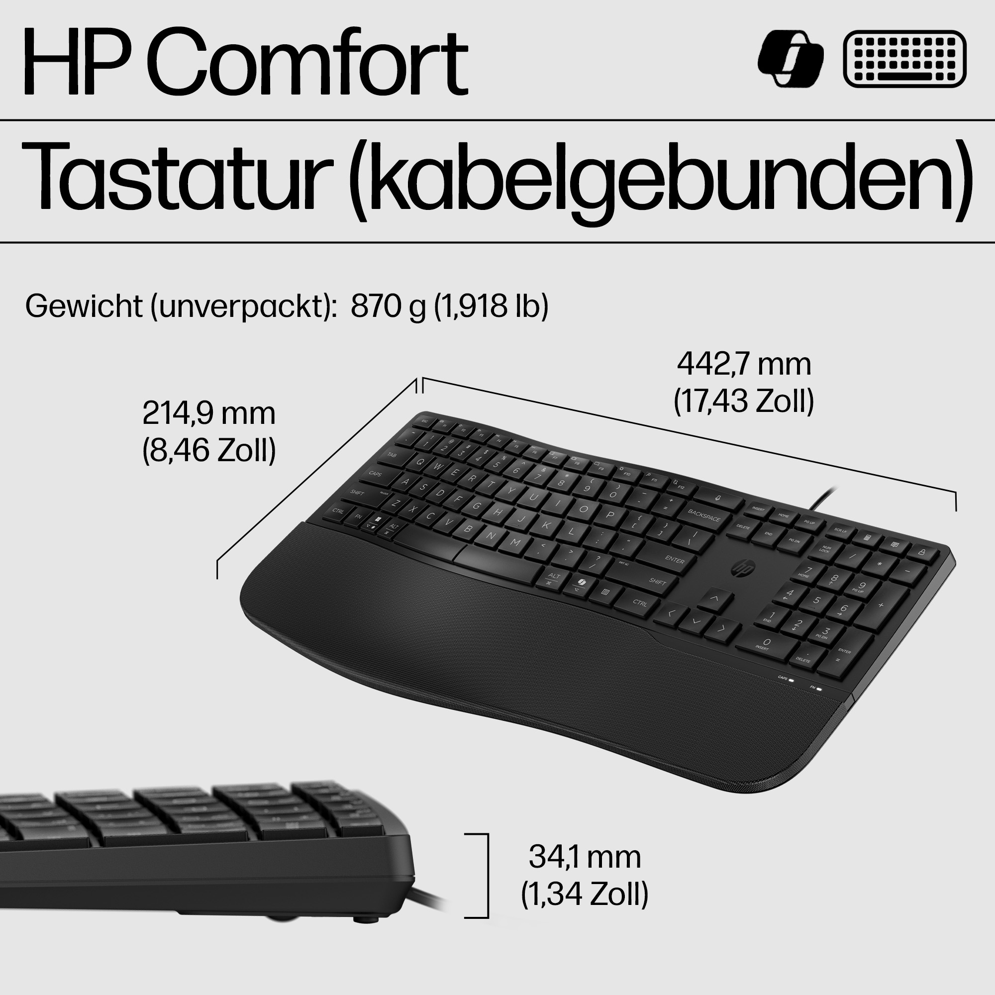HP 485 CFT WD KBD GERMANY