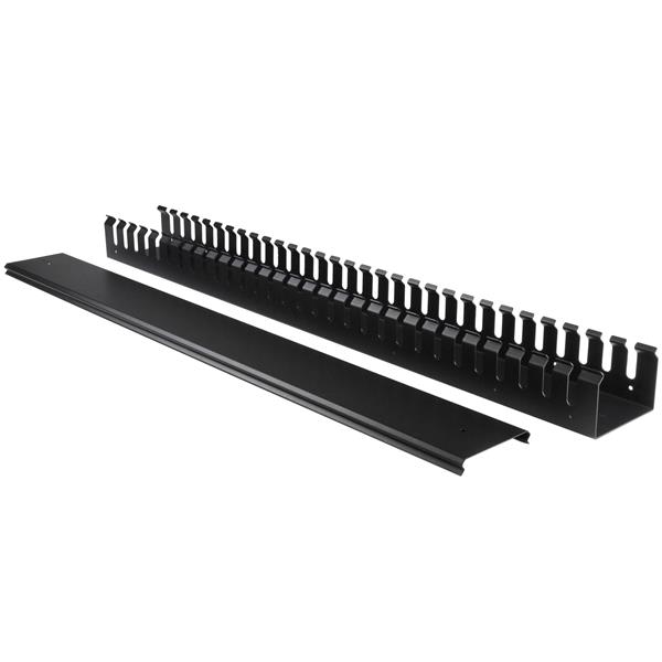 STARTECH.COM Vertikaler Kabelordner mit Finger Duct - 0U - 1,8m - Rack Kabelmanager