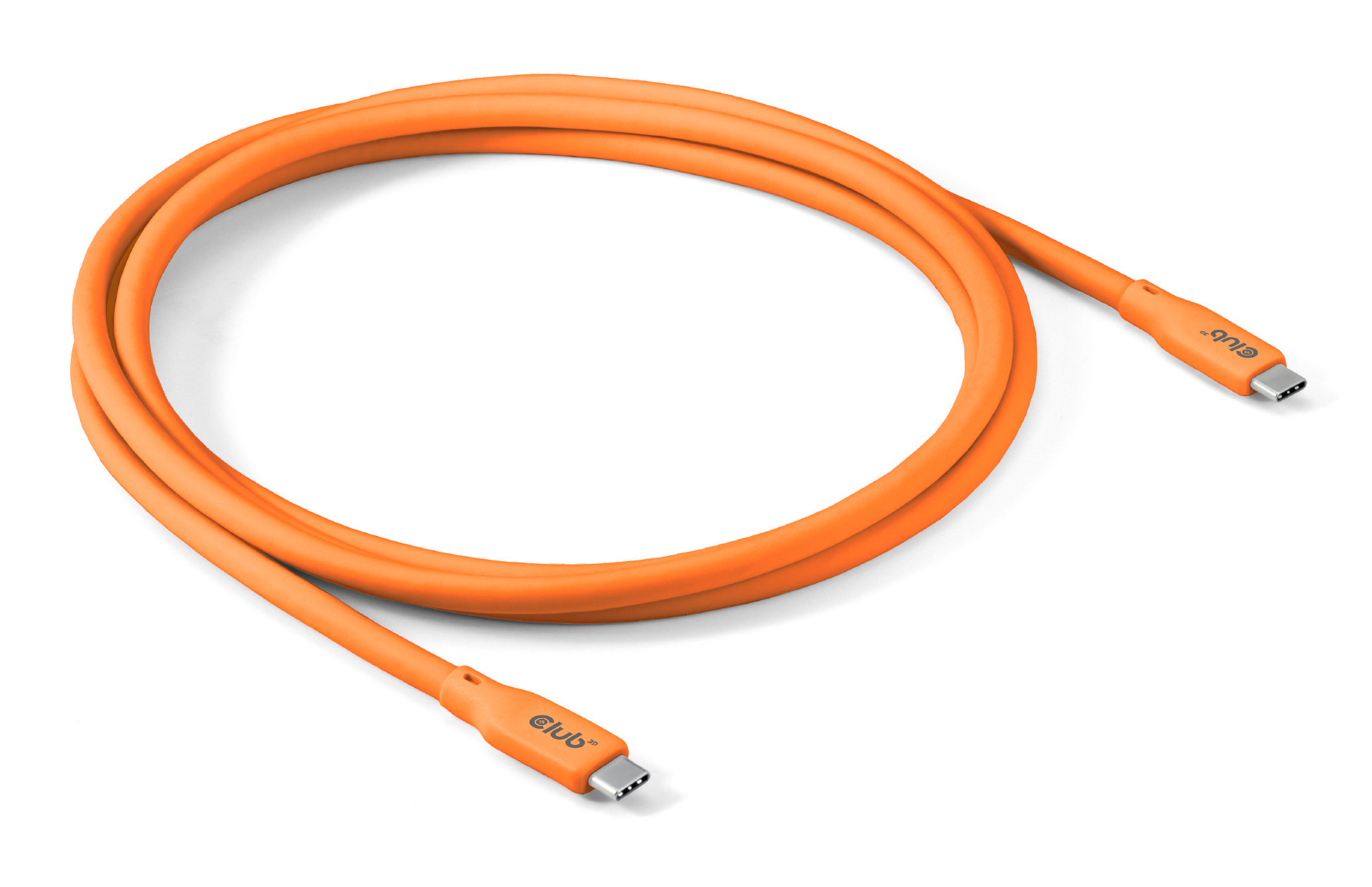 Club3D Lifestyle USB-C Kabel PD 240W,20Gbps 2m orangeSt/St retail