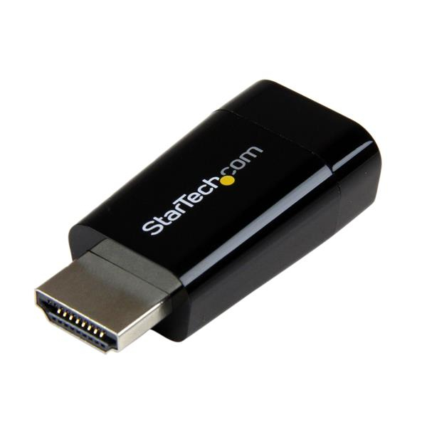 STARTECH.COM Kompakter HDMI auf VGA Adapter/ Konverter ideal fur Chromebooks Ultrabooks & Laptops - 1920x1200