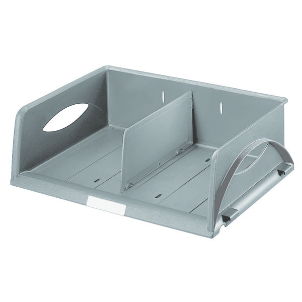 LEITZ Briefablage Sorty A4 quer grau DIN A4, 1 St.