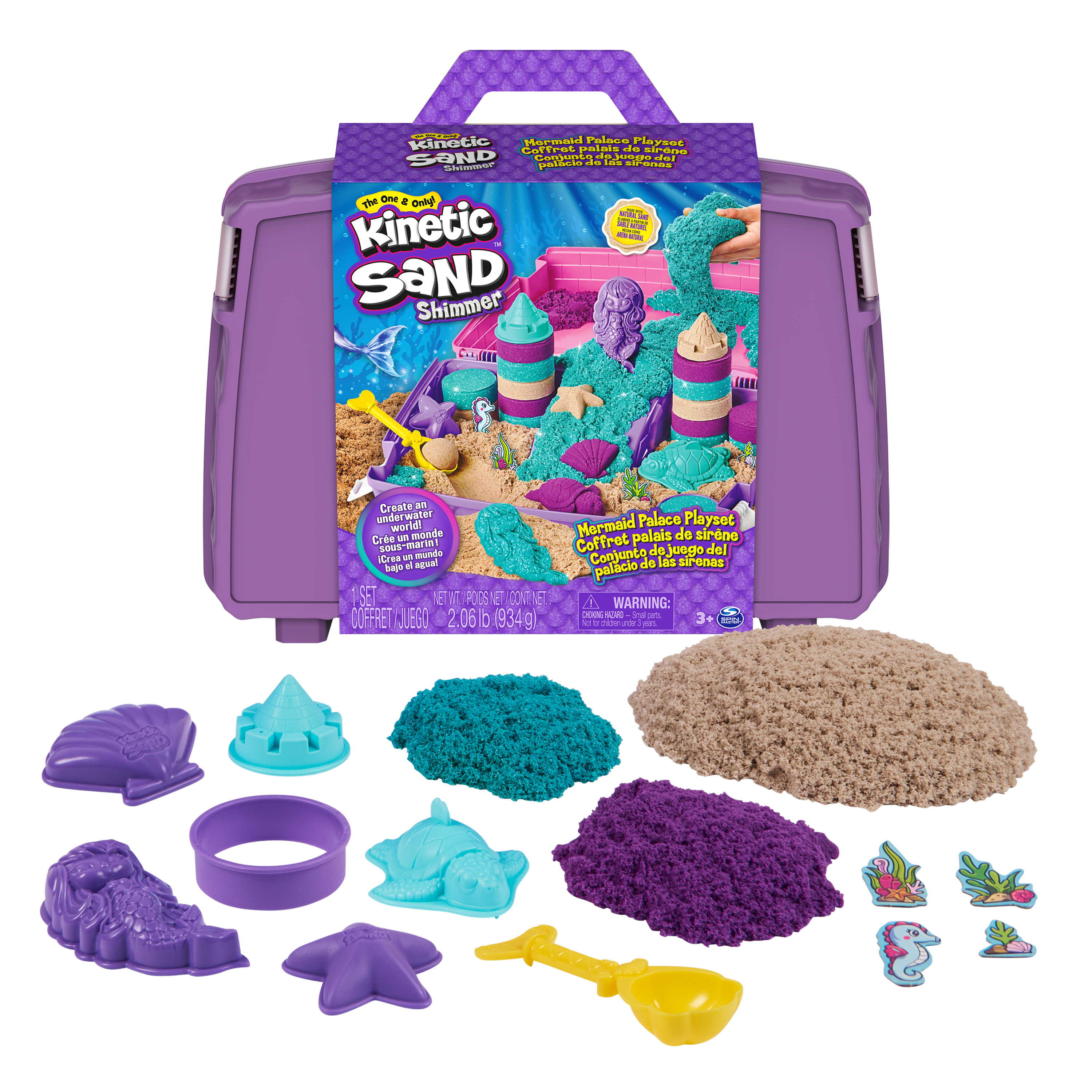 Kinetic Sand - Meerjungfrauen Koffer, Spielsand