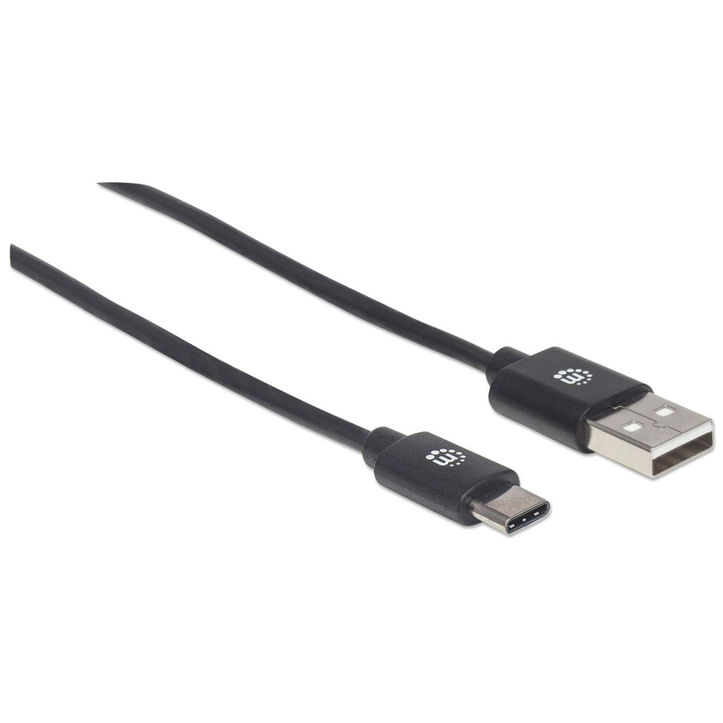 MANHATTAN USB Kabel 2.0 C -> A St/St 1.00m schwarz