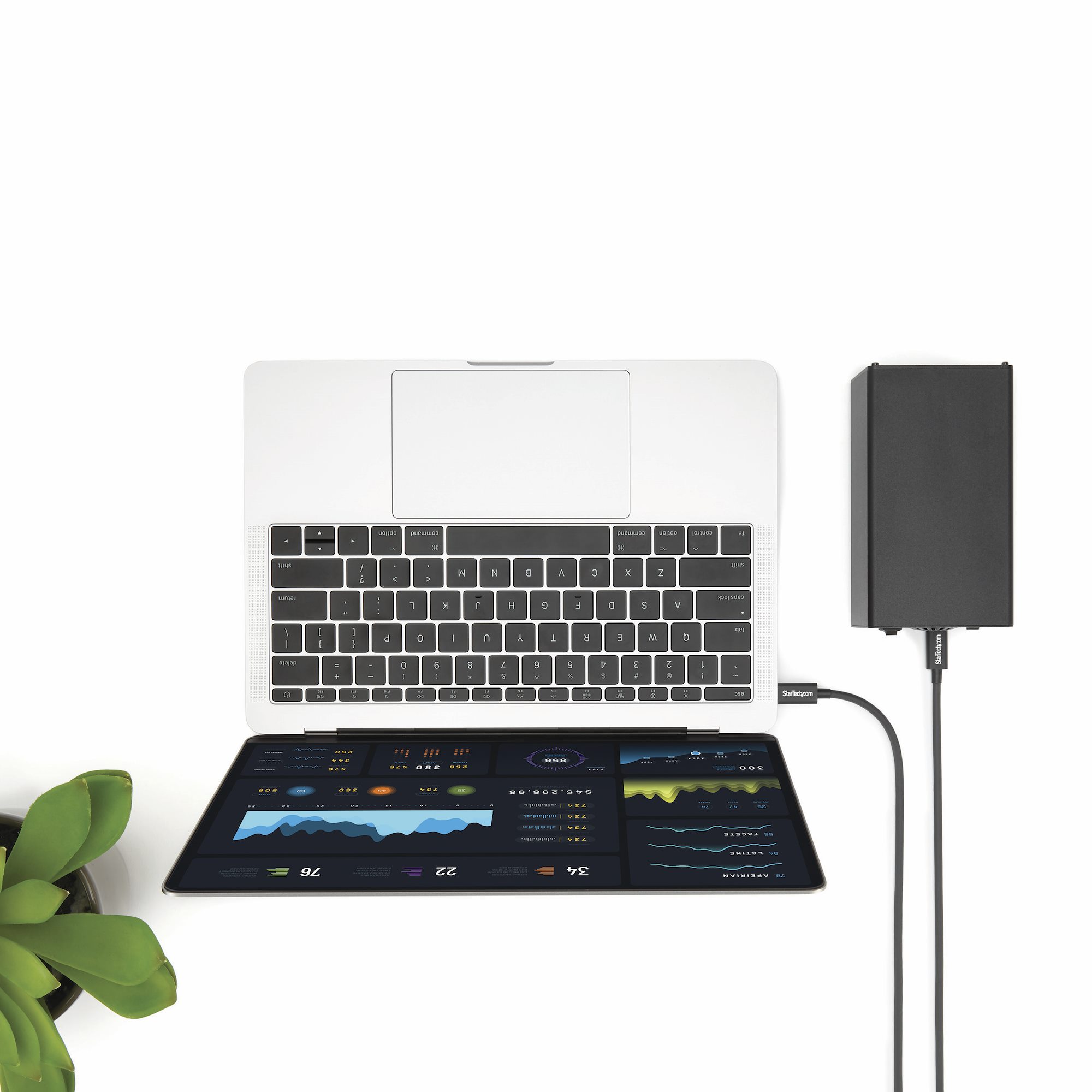 STARTECH.COM 2m Thunderbolt 3 20Gbps USB-C Cable Thunderbolt USB and DisplayPort Compatible