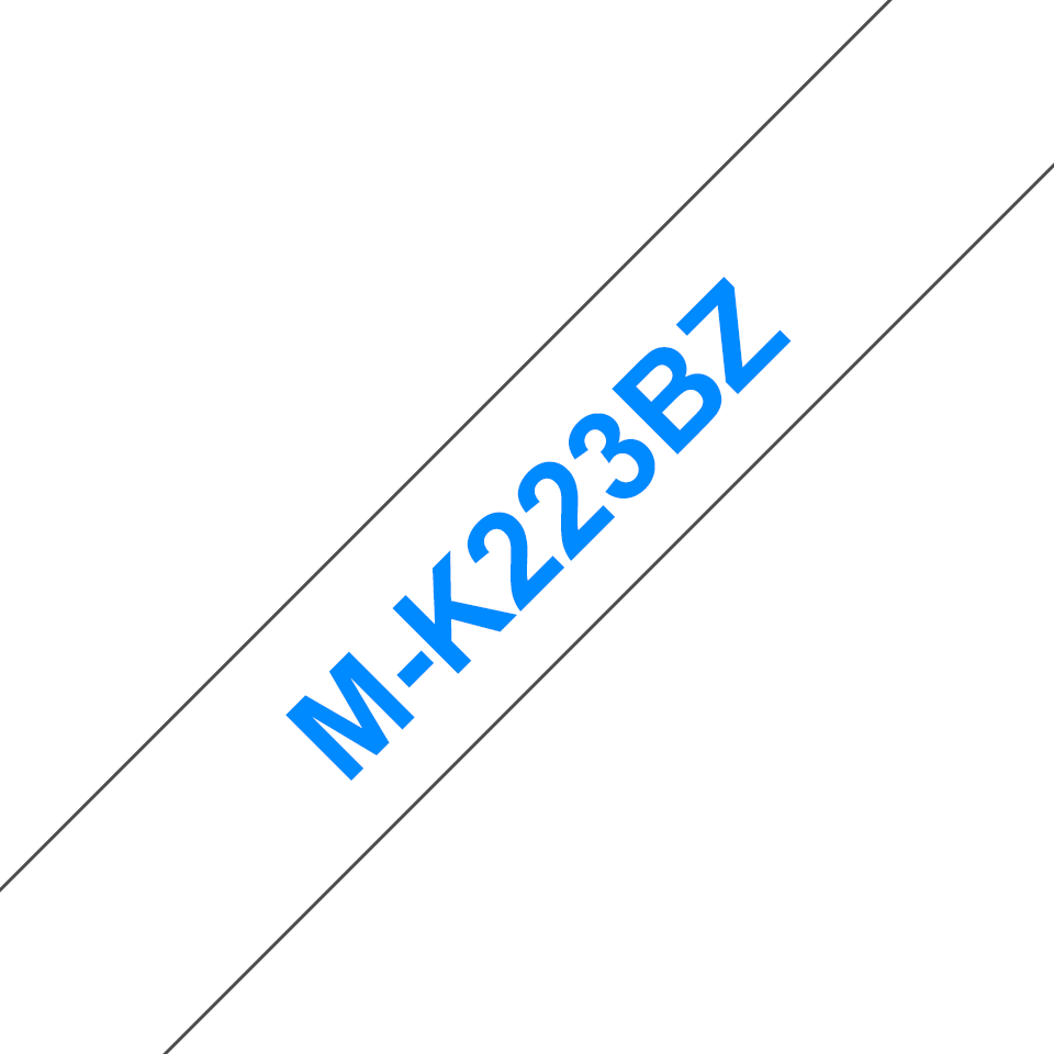 brother Schriftband M-K M-K223 MK223BZ, 9 mm, blau auf weiß, 1 St.