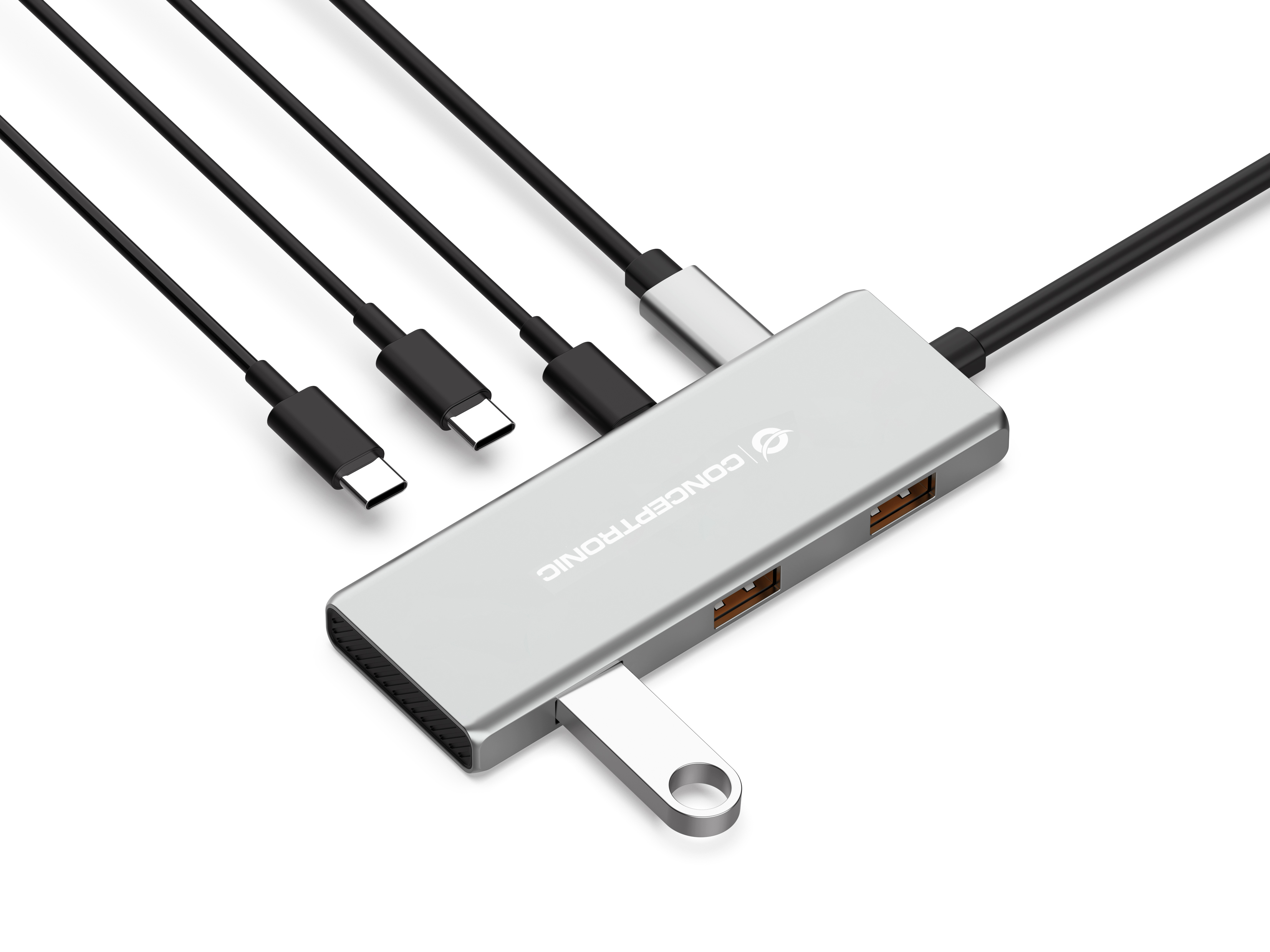 CONCEPTRONIC 7-1 Dock USB-C->3xUSB-C/3xUSB-A/+ 25cm gr