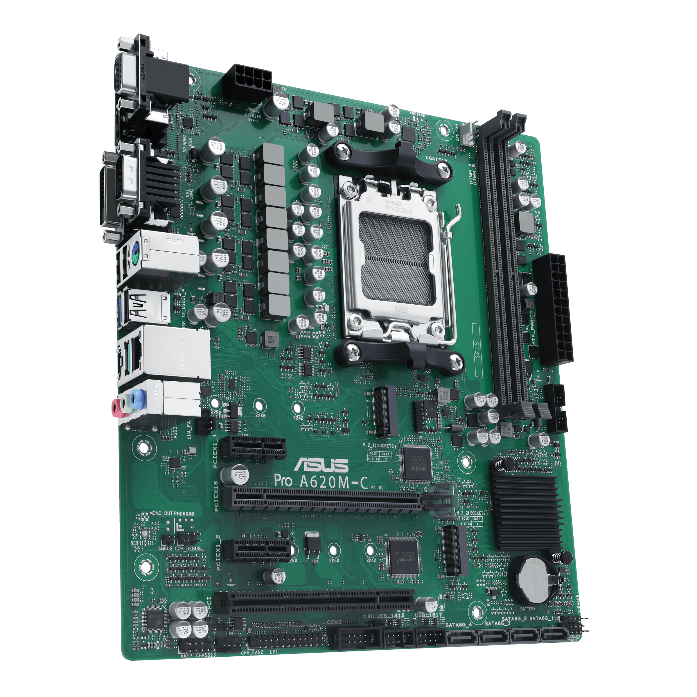 ASUS PRO A620M-C-CSM AM5 2xDDR5 mATX MB 4xSATA 2xM.2