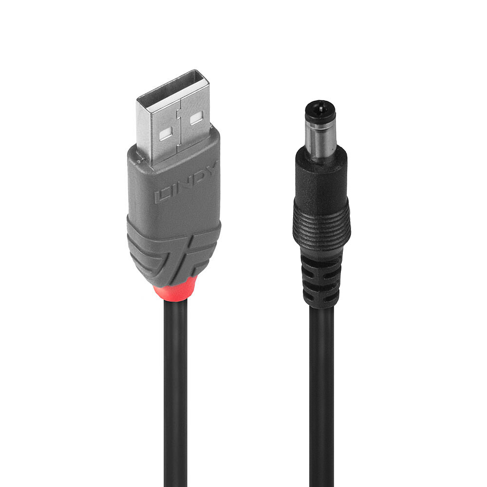 USB 2.0 TYP A AN DC 5.5MM KABEL 1.5M
