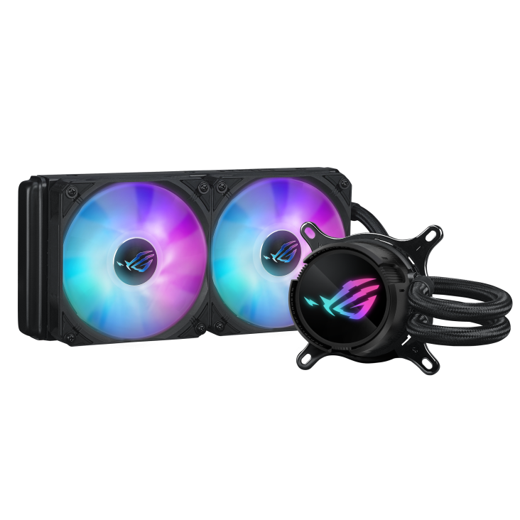 ASUS ROG Strix LC III 240 ARGB all-in-one CPU liquid cooler with 360 rotatable water block Premium ROG ARGB fans