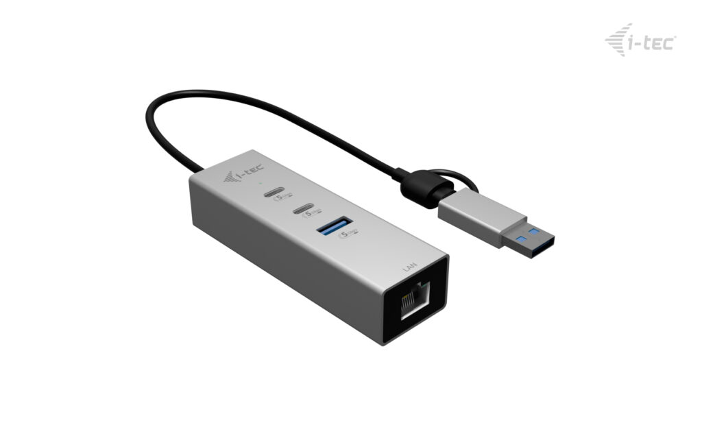 I-TEC USB-C/A HUB 3X USB + LAN 2X USB-C 1X USB-A 2.5 GBIT LAN