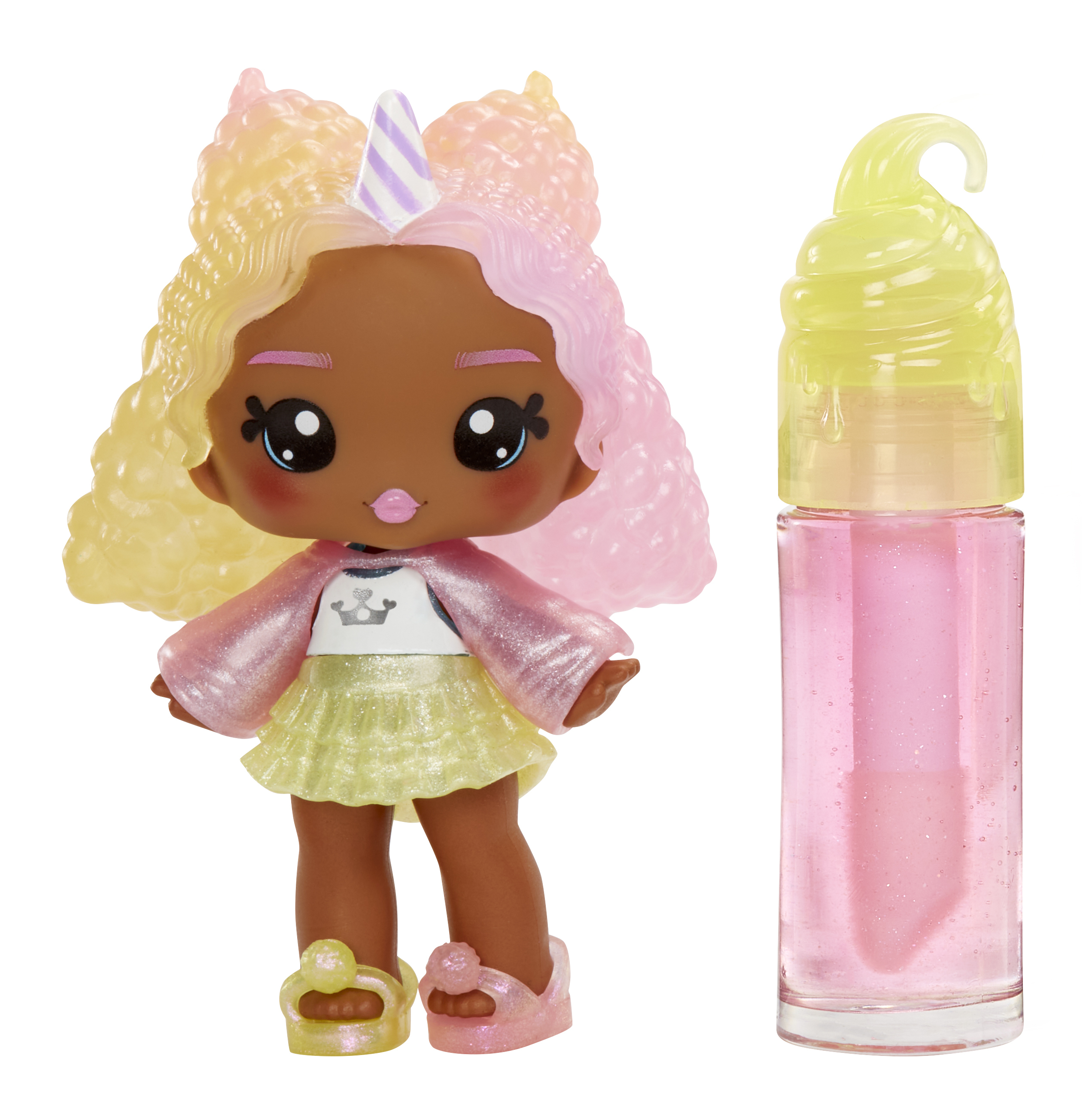 Yummiland Lip Gloss Doll Serie 2 - Nia Candy Fluff, Puppe