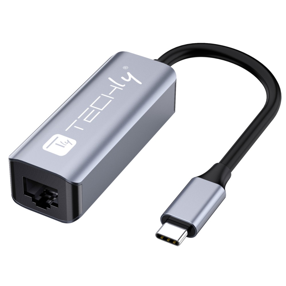 Techly USB 3.1 Typ C auf RJ45 Adapter