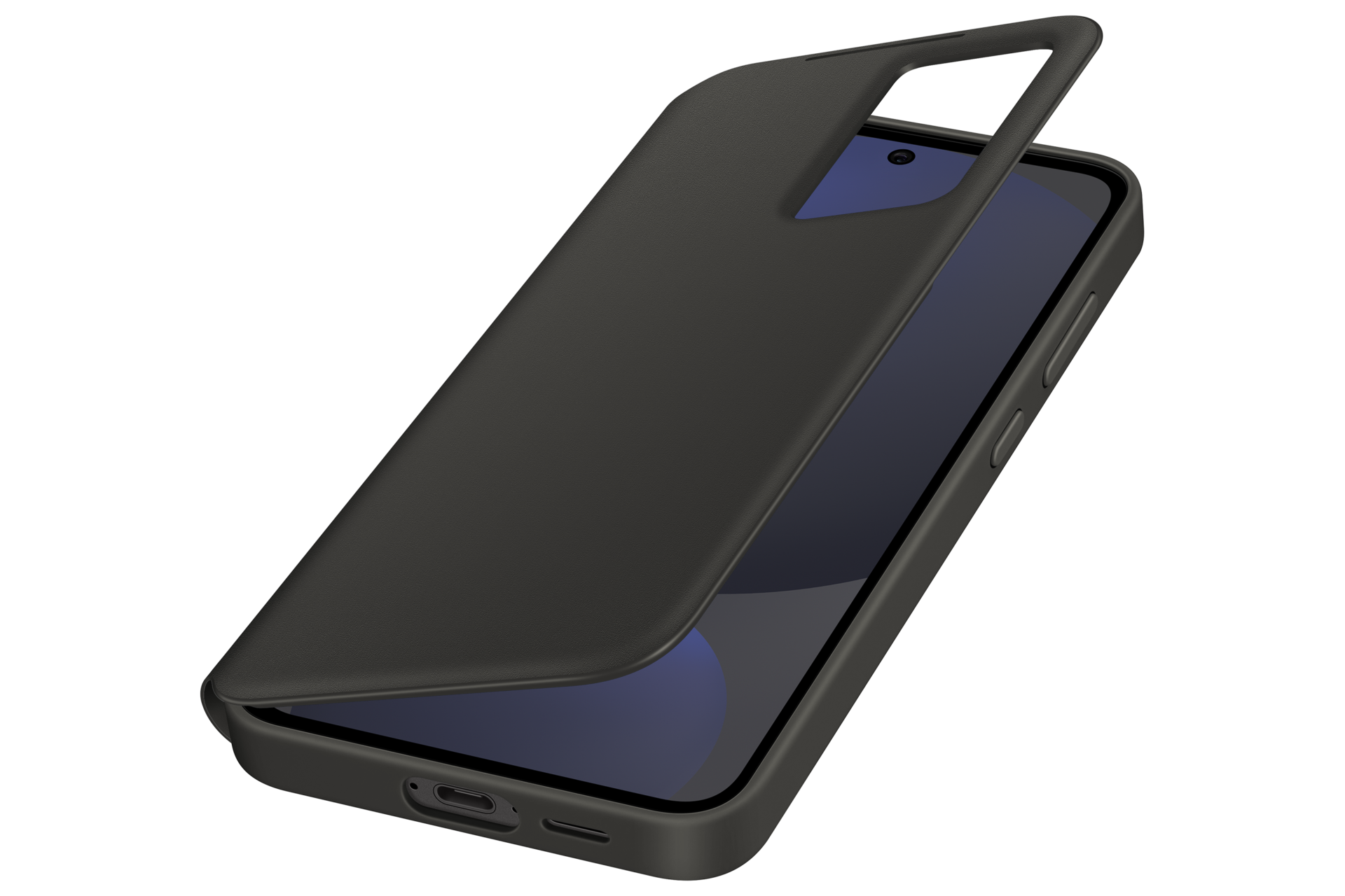 Samsung Smartphone Smart View Wallet Case Black for S24 FE