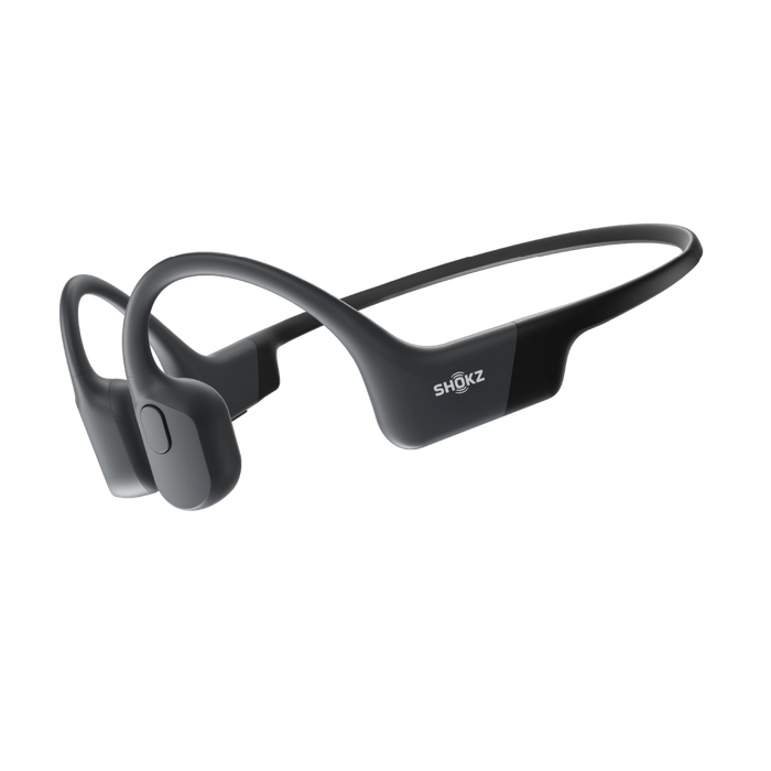 SHOKZ OPENRUN BLACK OPEN-EAR SPORTS HEADSET WITH USB-C CHARGI