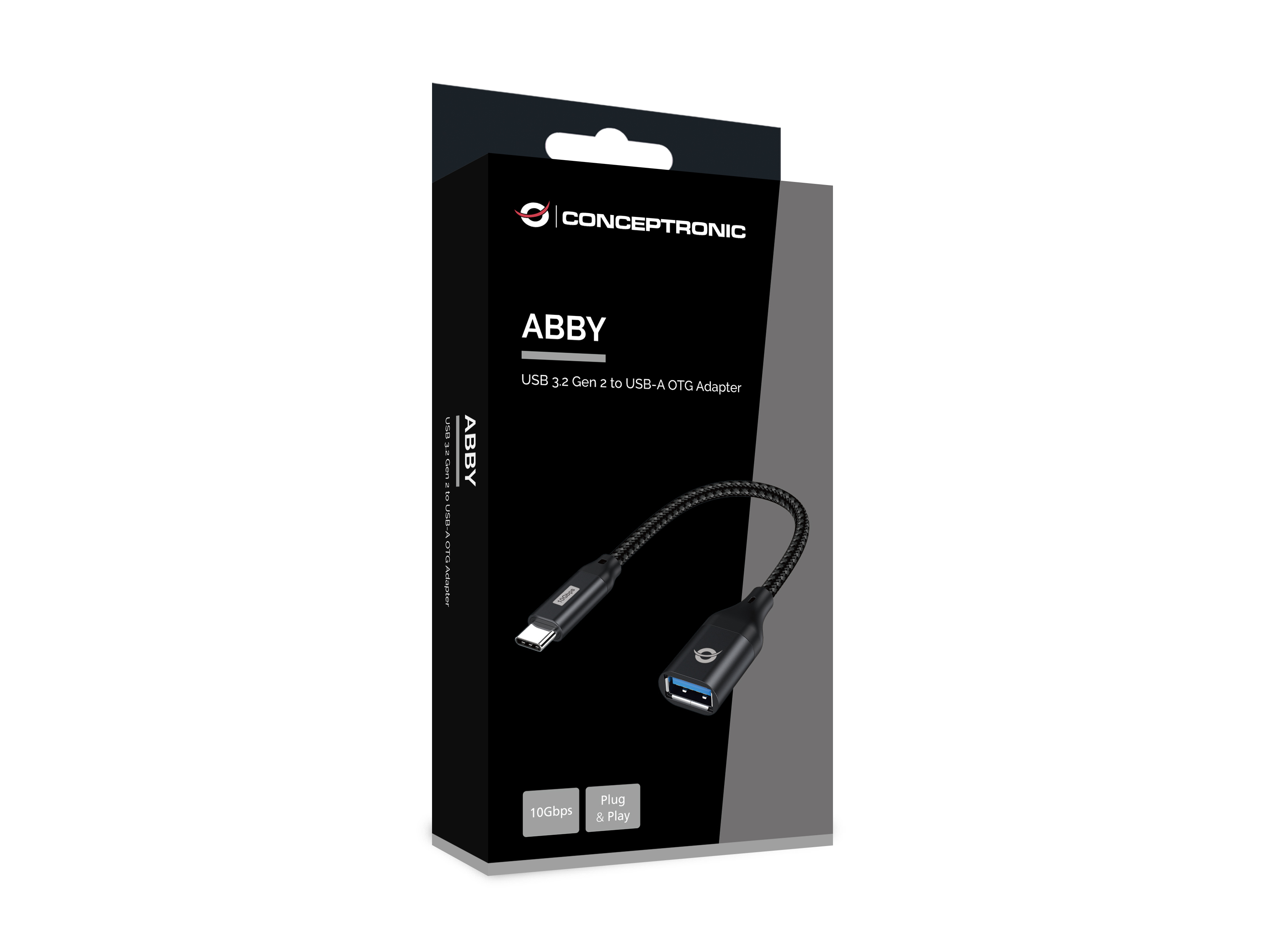 CONCEPTRONIC Adapter USB-C3.2->USB-A3.0 10Gbs 0.20m sw