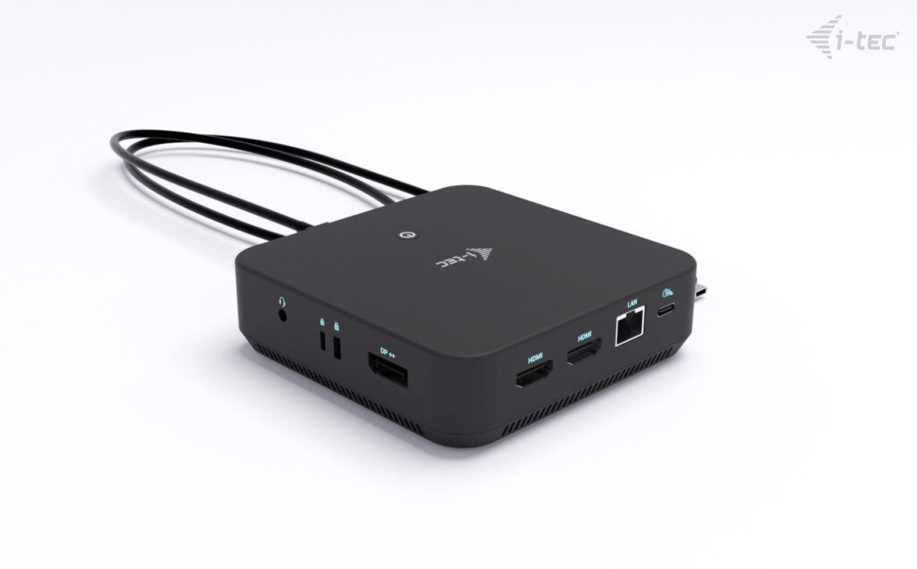 I-TEC USB-C DS 2 x HDMI 1x DP 1x GLAN 1x USB-C 3.2 3x USB-A 3.2 2x USB 2.0 1x 3,5mm Audio/Mic 1x 100W USB-C Power Delivery
