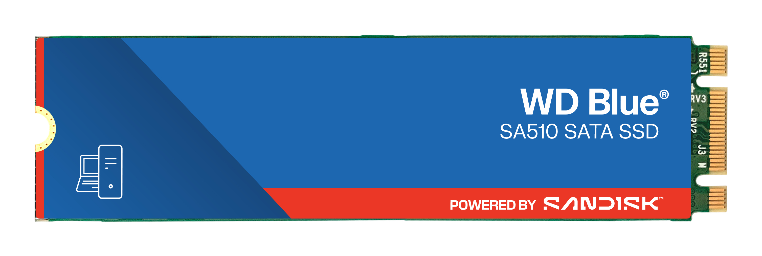 SSD WD Blue 1TB SA510 Sata3 M.2 WDS100T3B0B