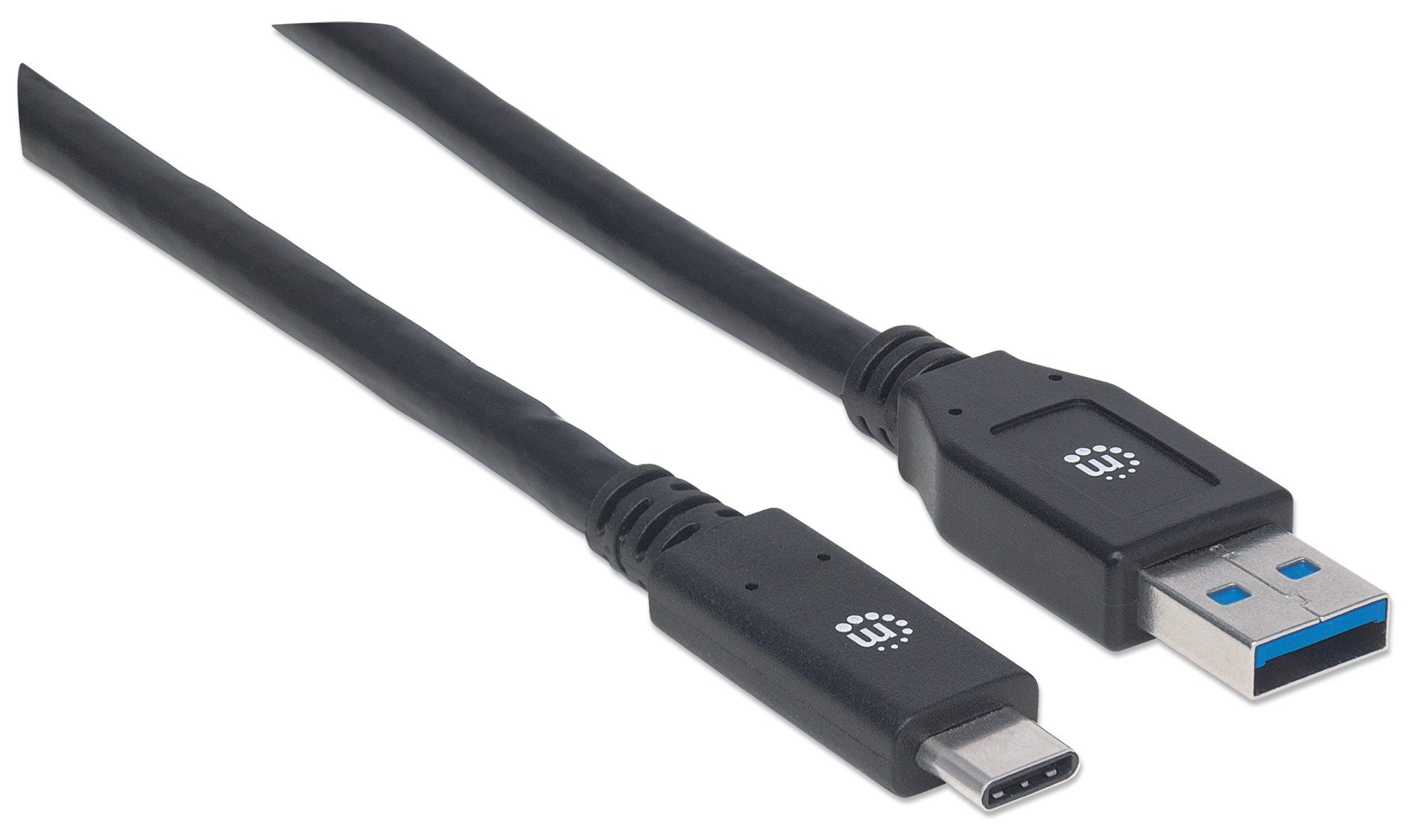 MANHATTAN USB 3.1 Typ C Gen1-Kabel 3m Typ C-Stecker auf Typ A-Stecker 5 Gbit/s schwarz