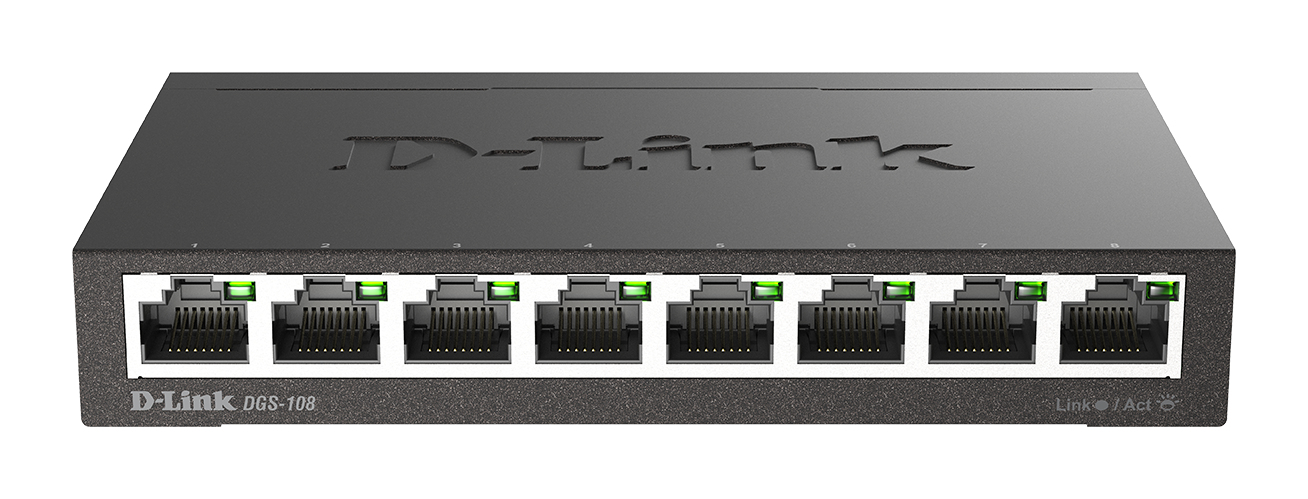 D-Link DGS-108 Switch 8-fach
