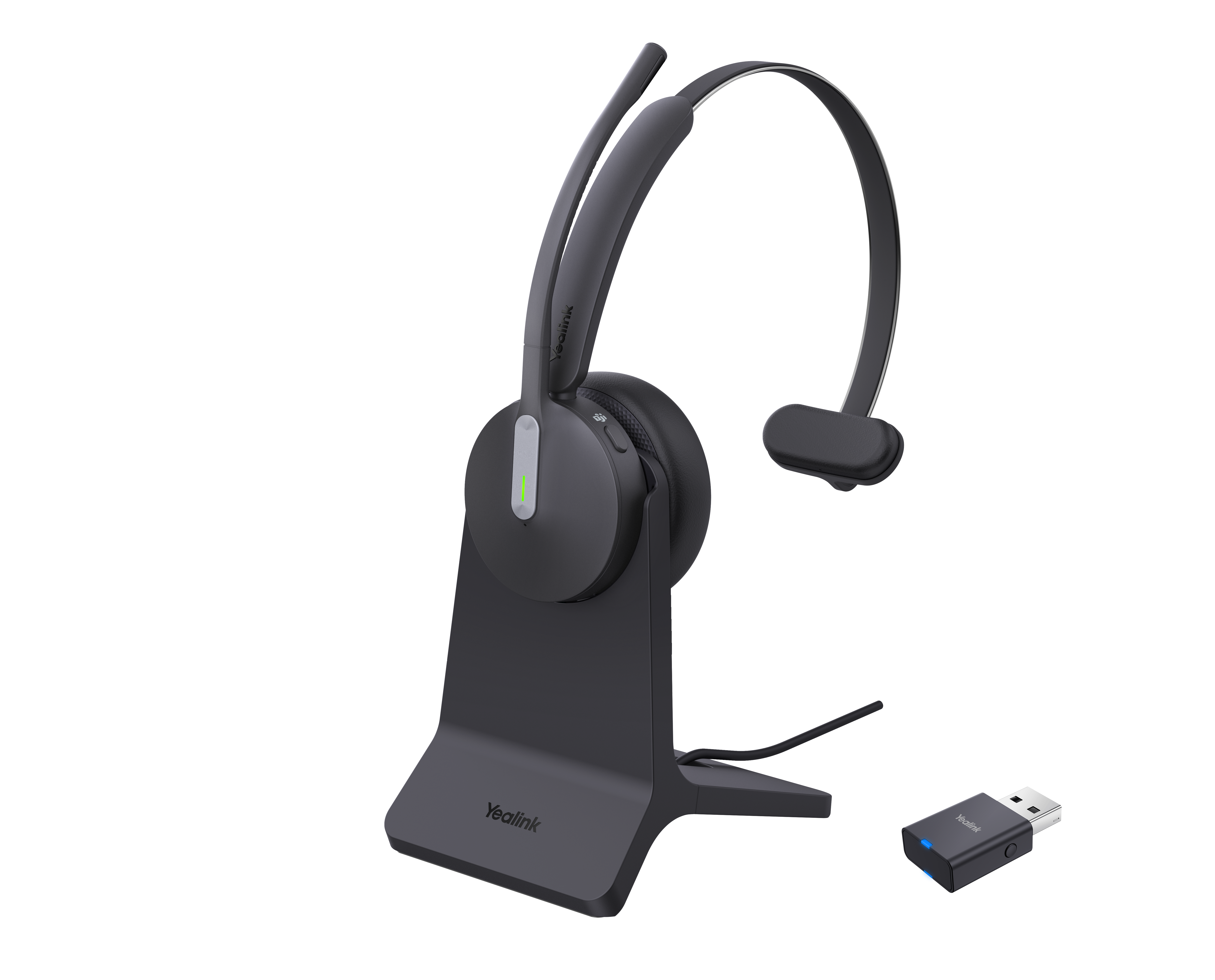 Yealink WH64 Hybrid Mono Teams mit Charging Stand DECT Headset