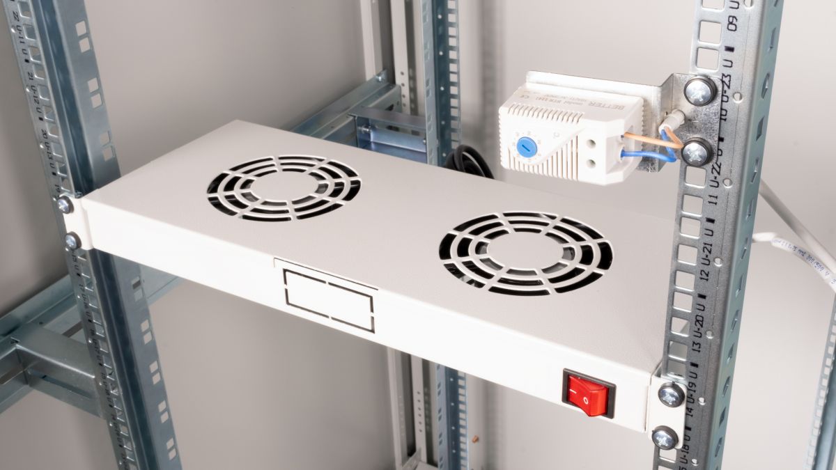 Equip 19 Lüfter für Serverschränke/2xLüfter 1U RAL7035