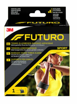FUTURO™ Ellenbogenbandage Tennis, Sport 45975DABI schwarz 17,8-35,6 cm, 1 St.