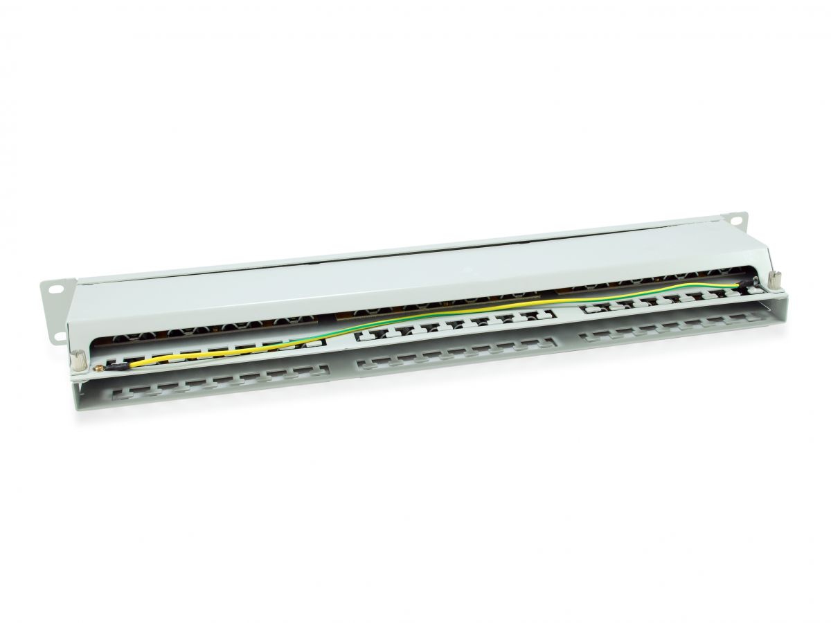 Equip 19 Patchpanel 48xRJ45 Cat6 FTP 1U 250MHz RAL7035
