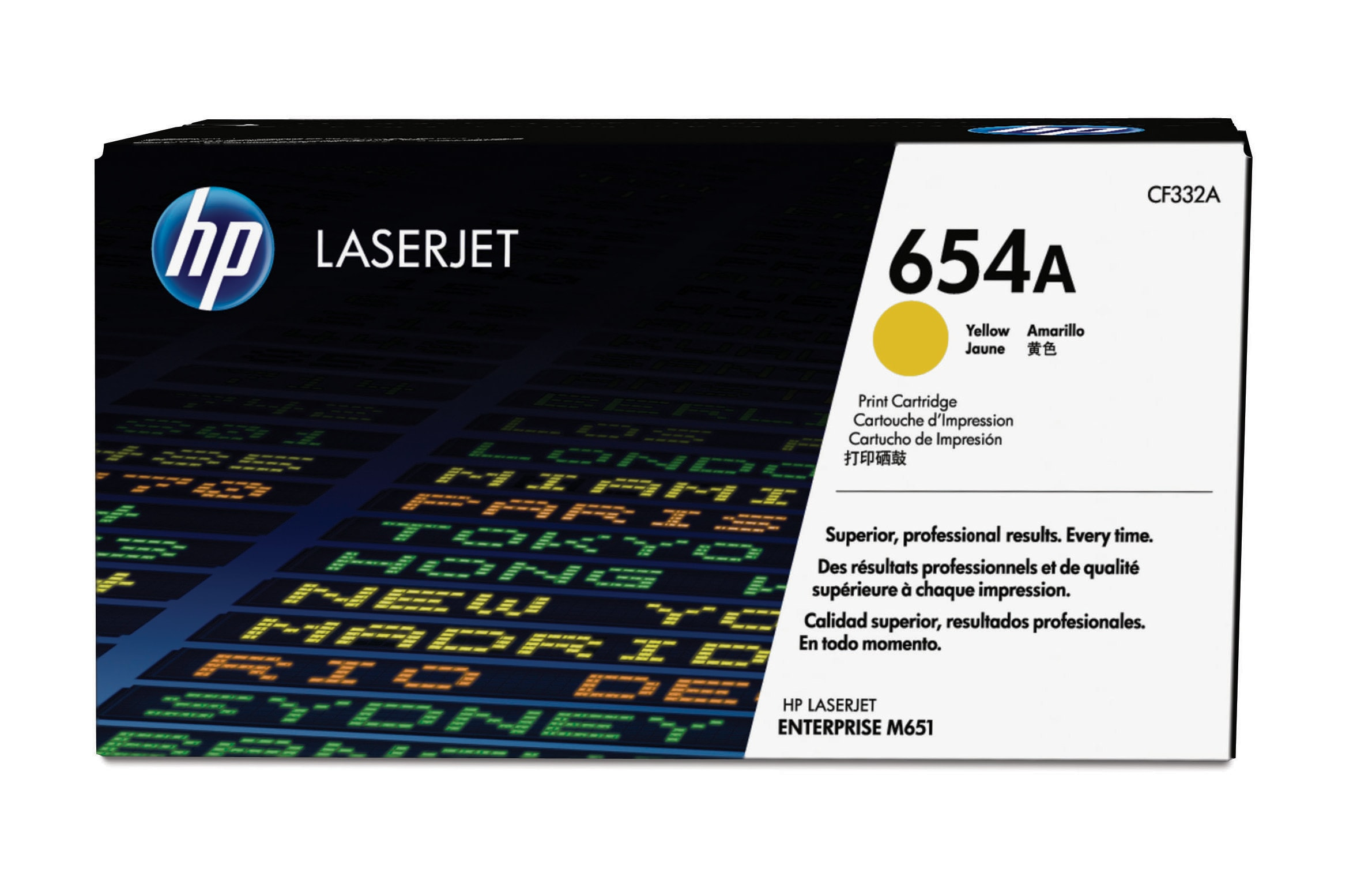 HP 654A (CF332A) gelb Tonerkartusche