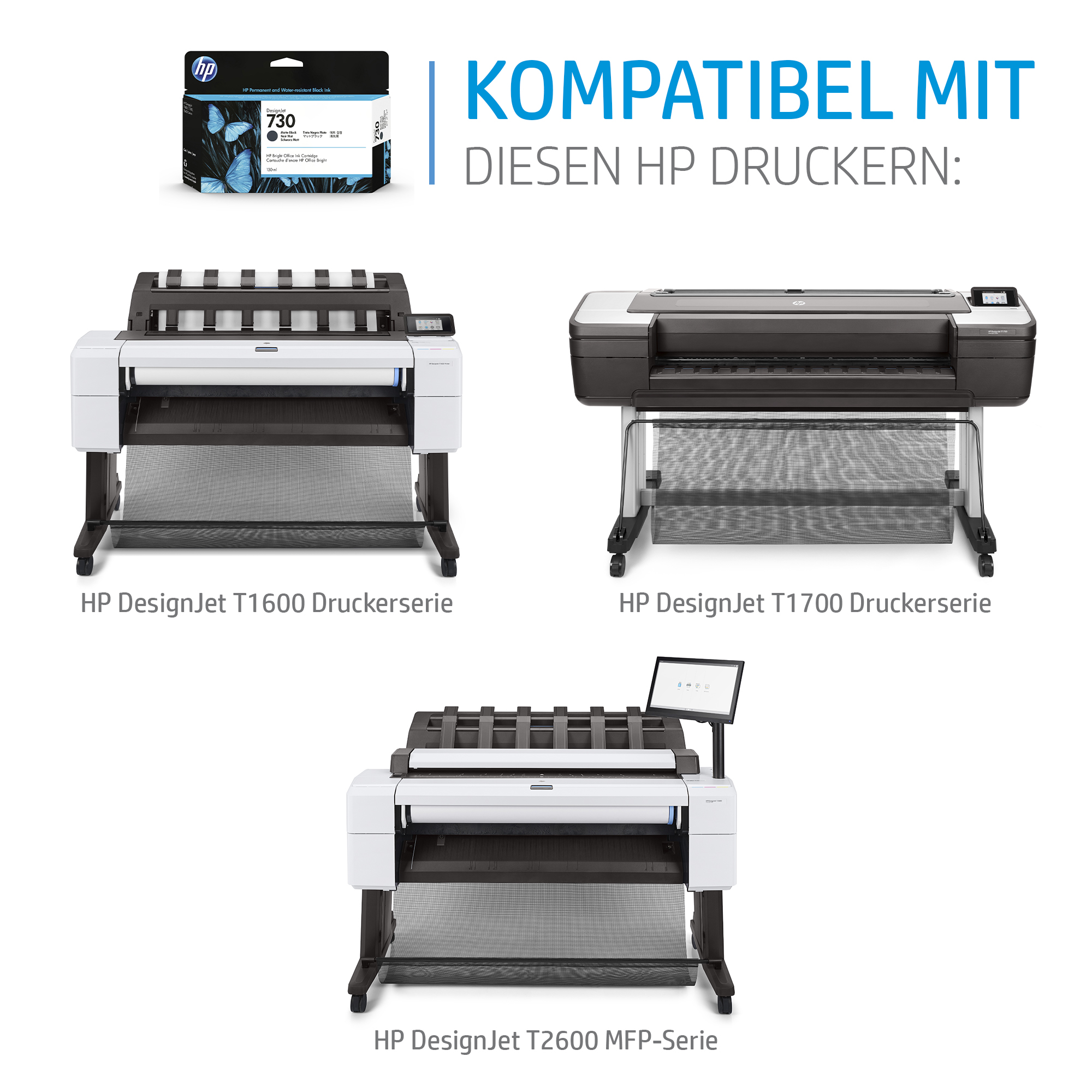 HP 730 130 ml Tinte Fotoschwarz