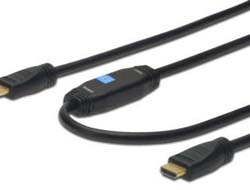 DIGITUS HDMI Anschlusskabel Ethernet,Verstärker,15m,schwarz