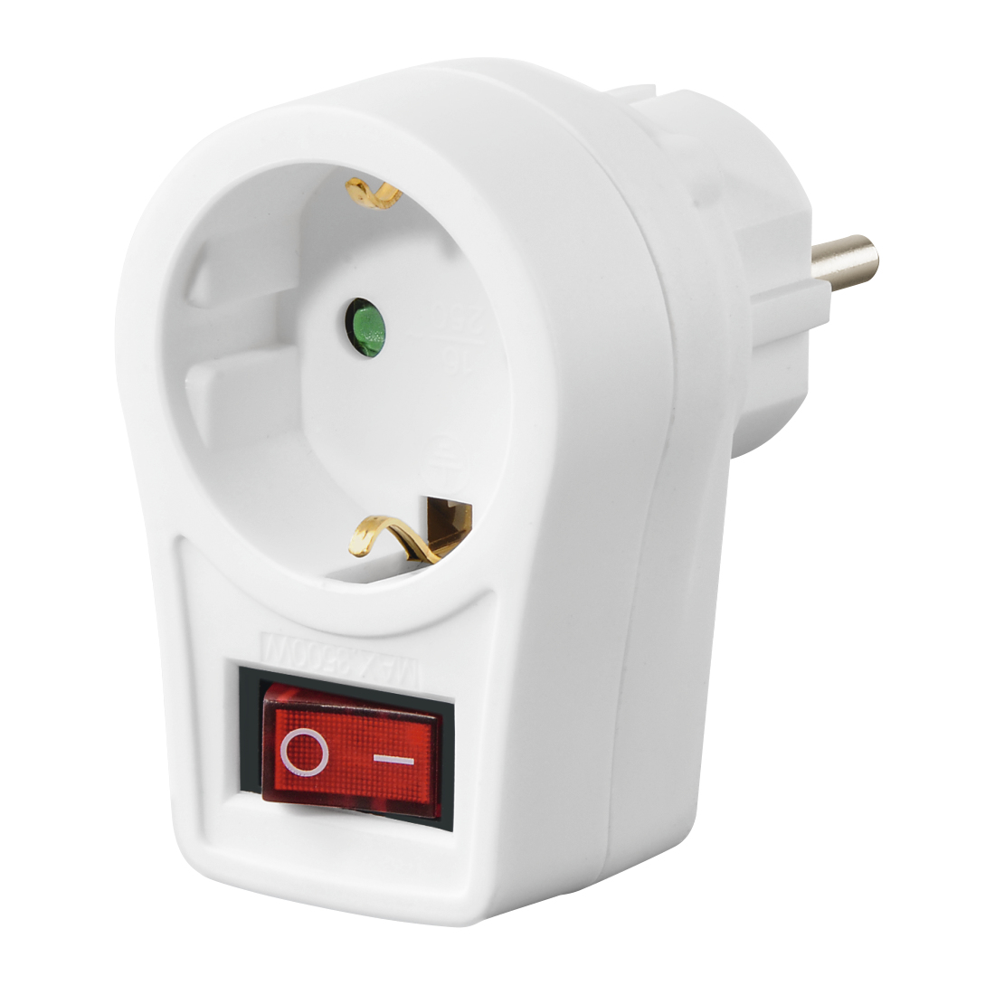 hama Steckdosenadapter mit Schalter, 1 St.