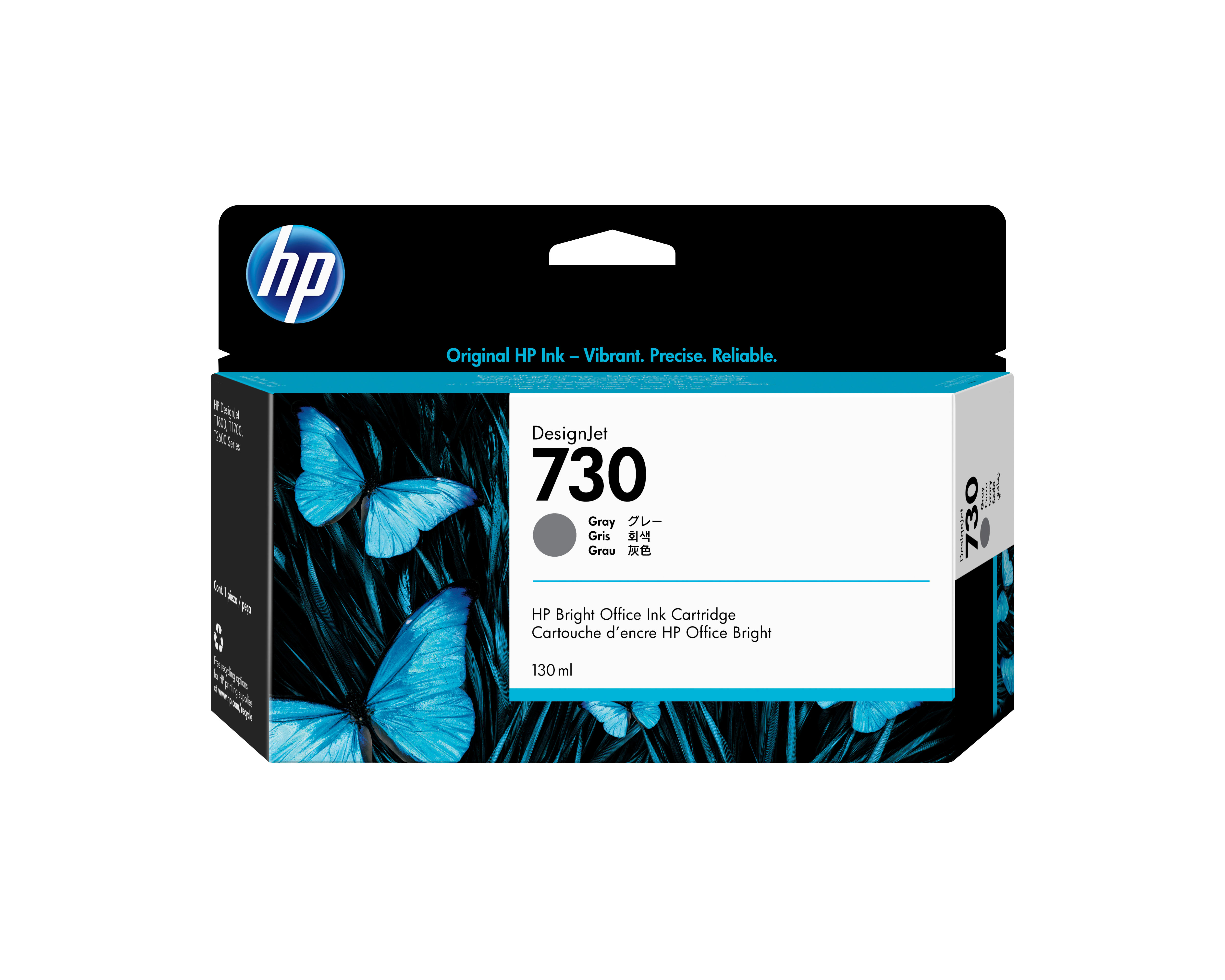 HP 730 130 ml Tinte Grau