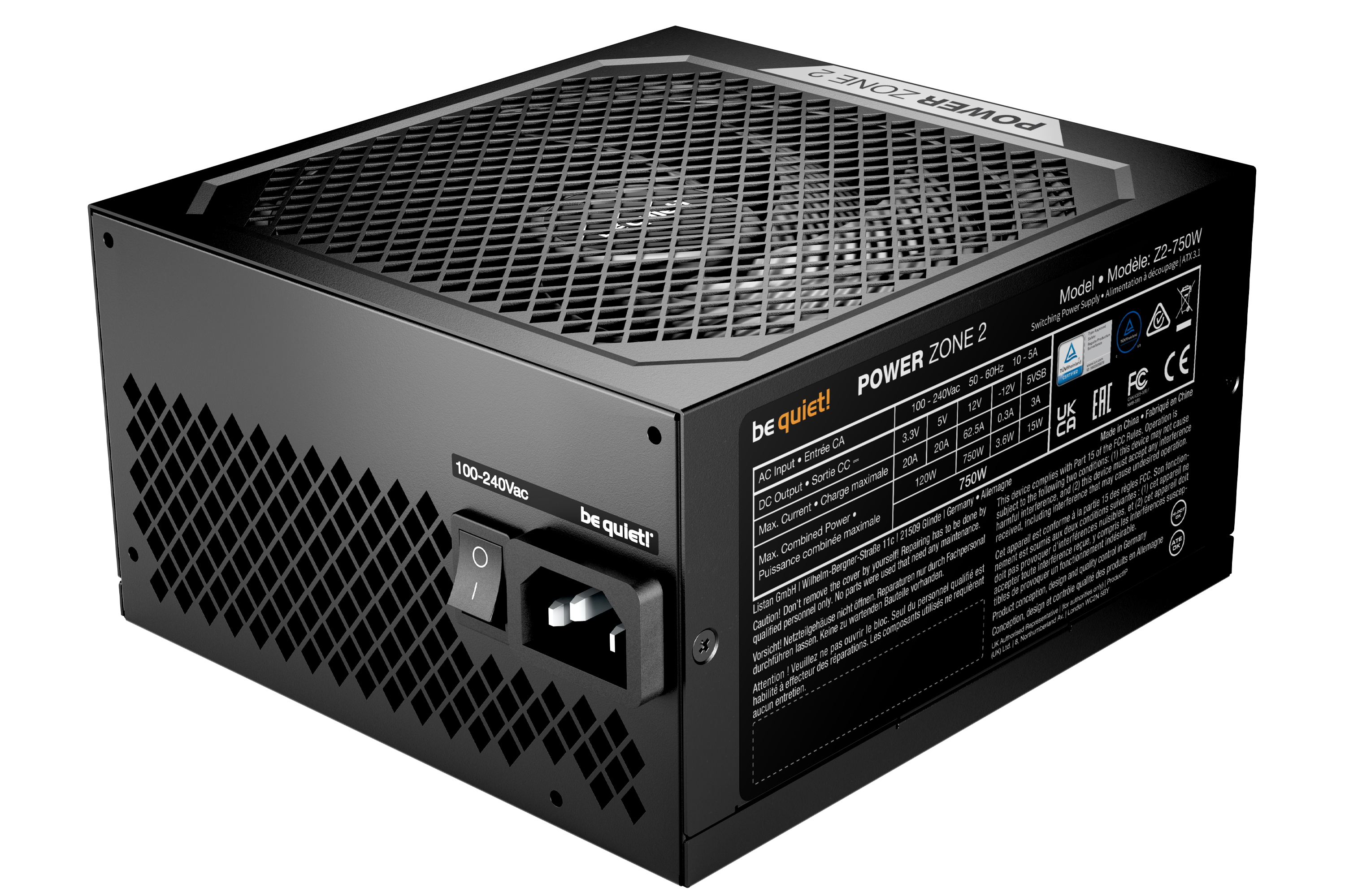 be quiet! Netzteil POWER ZONE 2 750W Modular 80+ Platinum