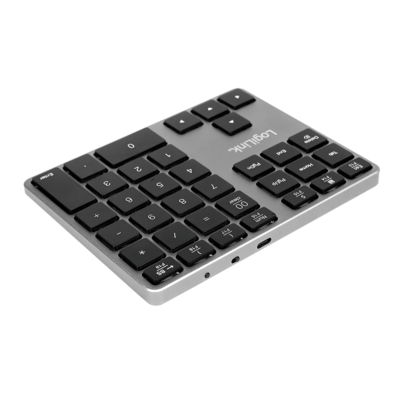 Logilink Keypad Bluetooth, mit 35 Tasten, ALU, Space grau