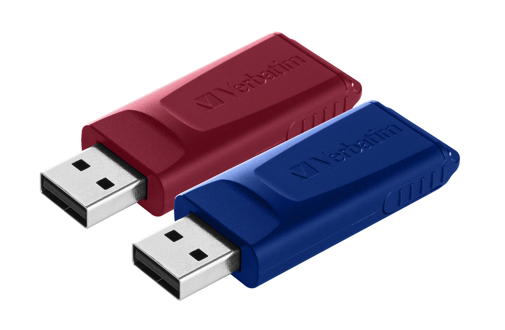 verbatim USB-Sticks Slider rot, blau 32 GB, 1 St.