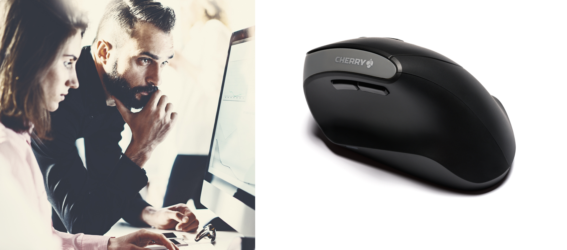 Mouse Cherry MW4500 wireless black (JW-4500)