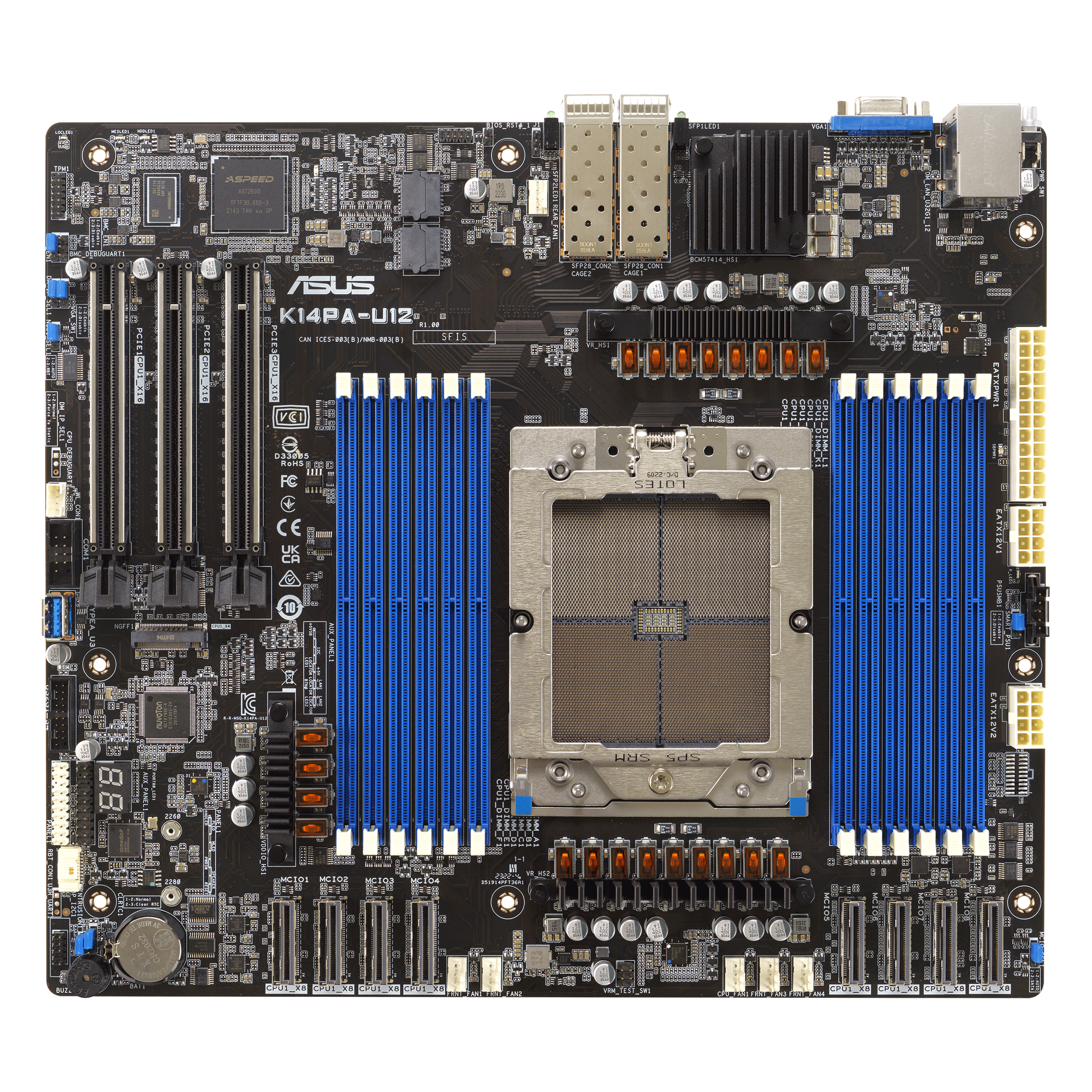 ASUS K14PA-U12/ASMB11 SP5 ATX Server MB 12xDDR5