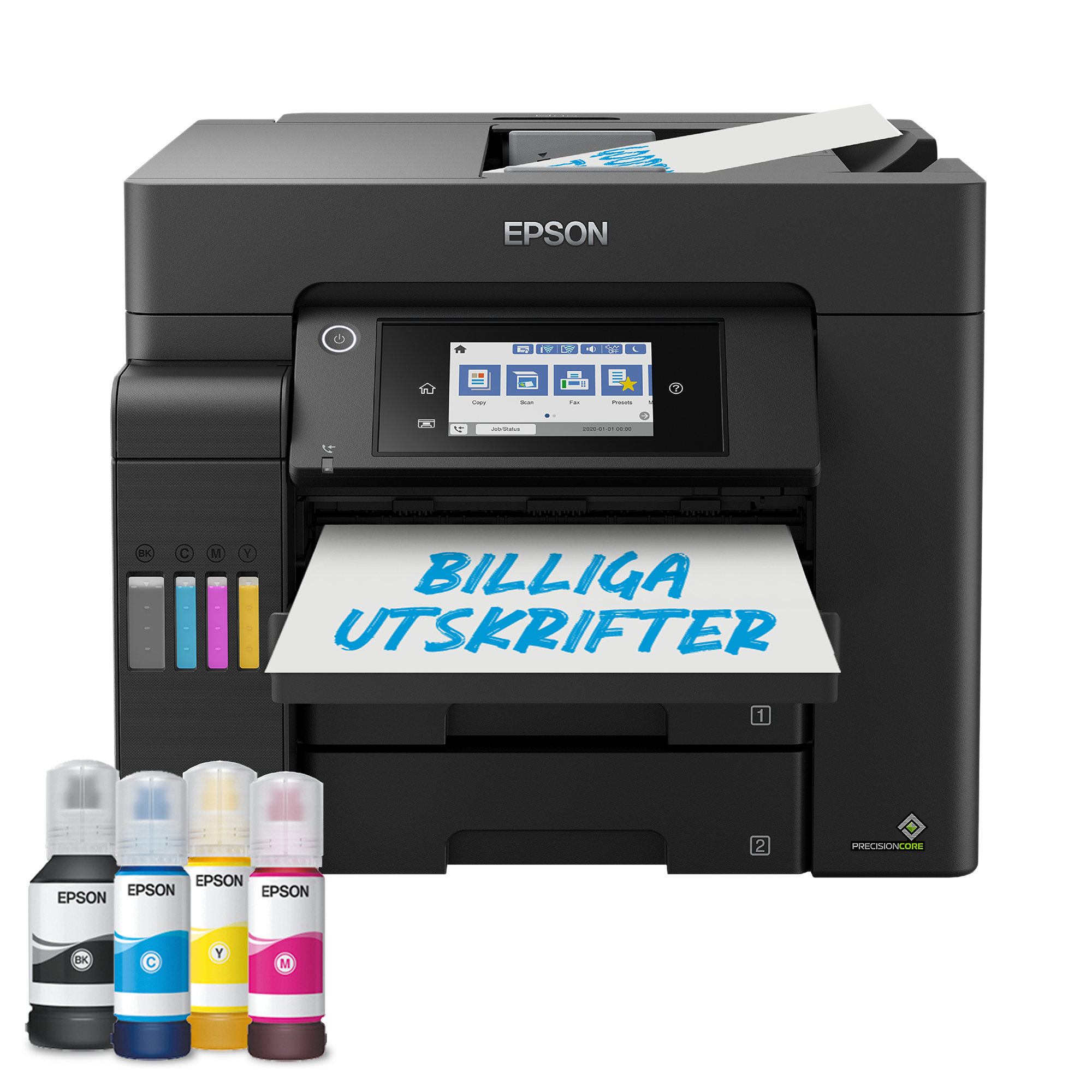 EPSON EcoTank ET-5805 4 in 1 Tintenstrahl-Multifunktionsdrucker schwarz