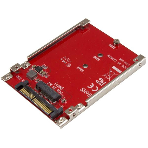 StarTech.com M.2 zu U.2 Adapter PCI-e NVMe Rot