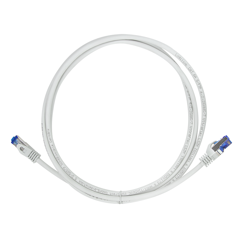 Logilink Patchkabel Ultraflex, Cat.6A, S/FTP, grau, 5 m