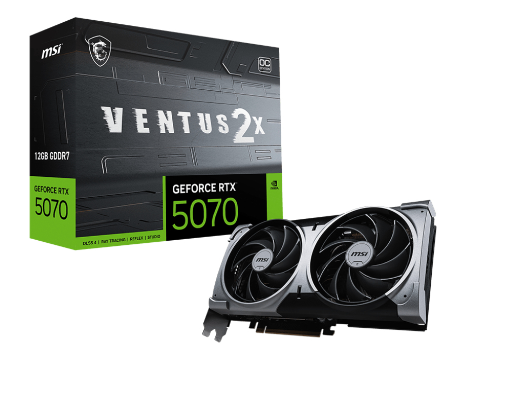 MSI RTX5070 Ventus 2X OC 12GB GDDR7 HDMI 3xDP