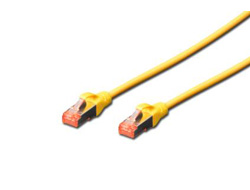 DIGITUS CAT 6 S-FTP PATCH CAB LENGTH 0.5 M COLOR YELLOW