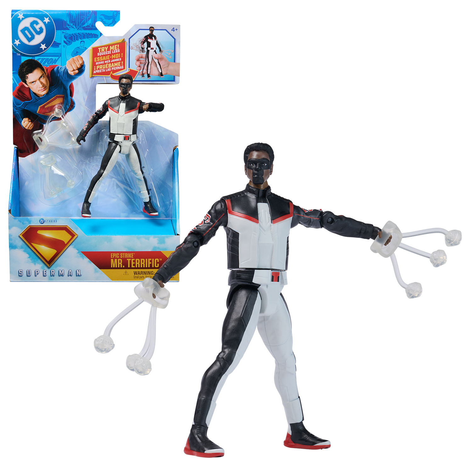 Superman - 15 cm Mr.Terrific Deluxe Action-Figur, Spielfigur